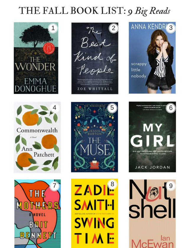 fall book list, fall reads, 9 fall reads