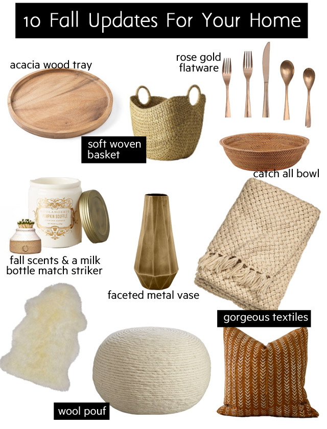 fall updates, 10 fall updates for your home, fall home decor