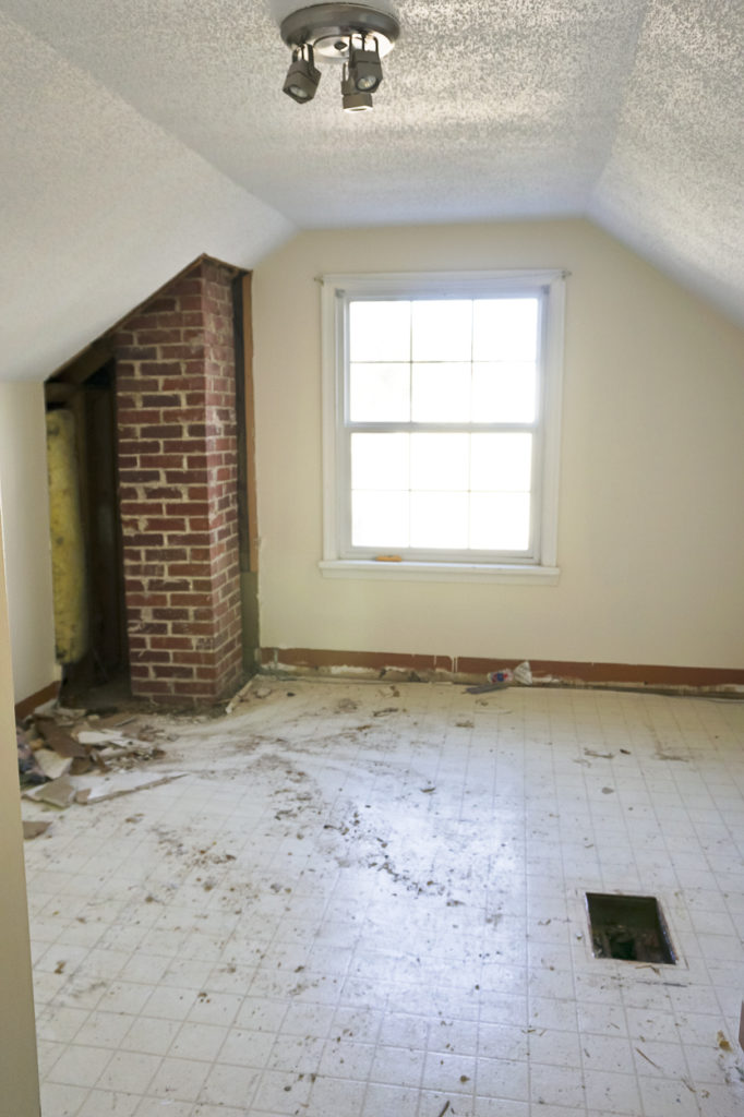 demo, before and after, house flip