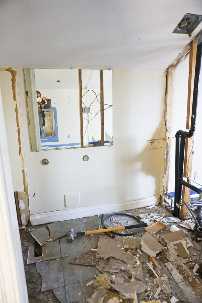 demo, before and after, house flip