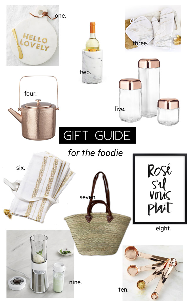 gift guide, gift guide for the foodie, gift ideas, gift guide 2016