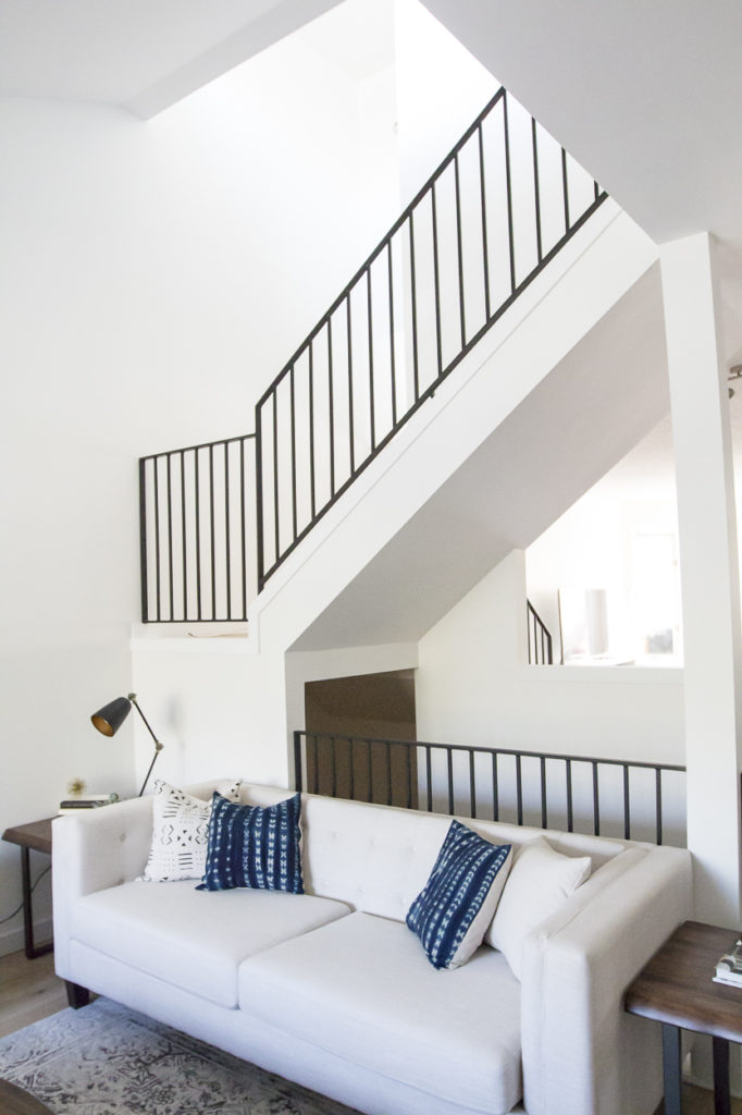 Metal Railings + A Sleek Staircase Design