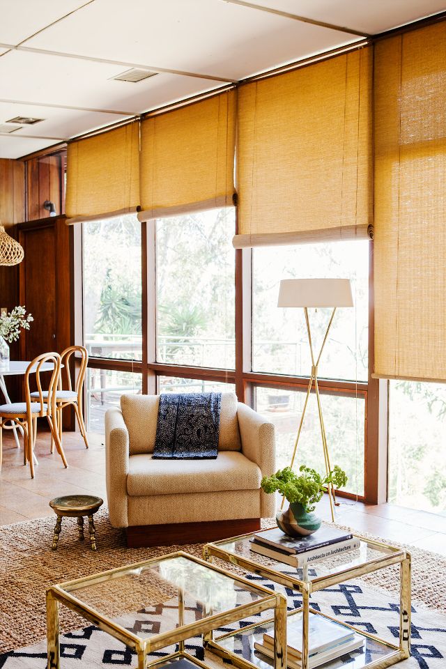 Mid Century Design, living room, mid century windows