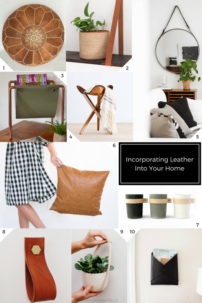 Incorporating Leather Into Your Home, leather home decor