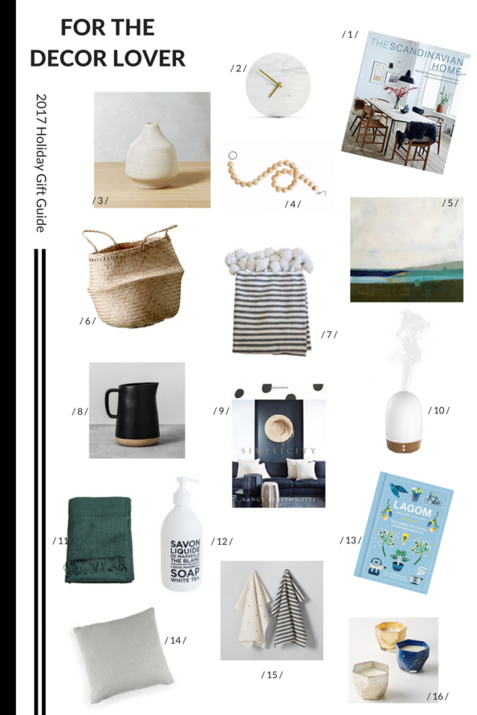 2017 Holiday Gift Guide, Decor, home decor gift guide