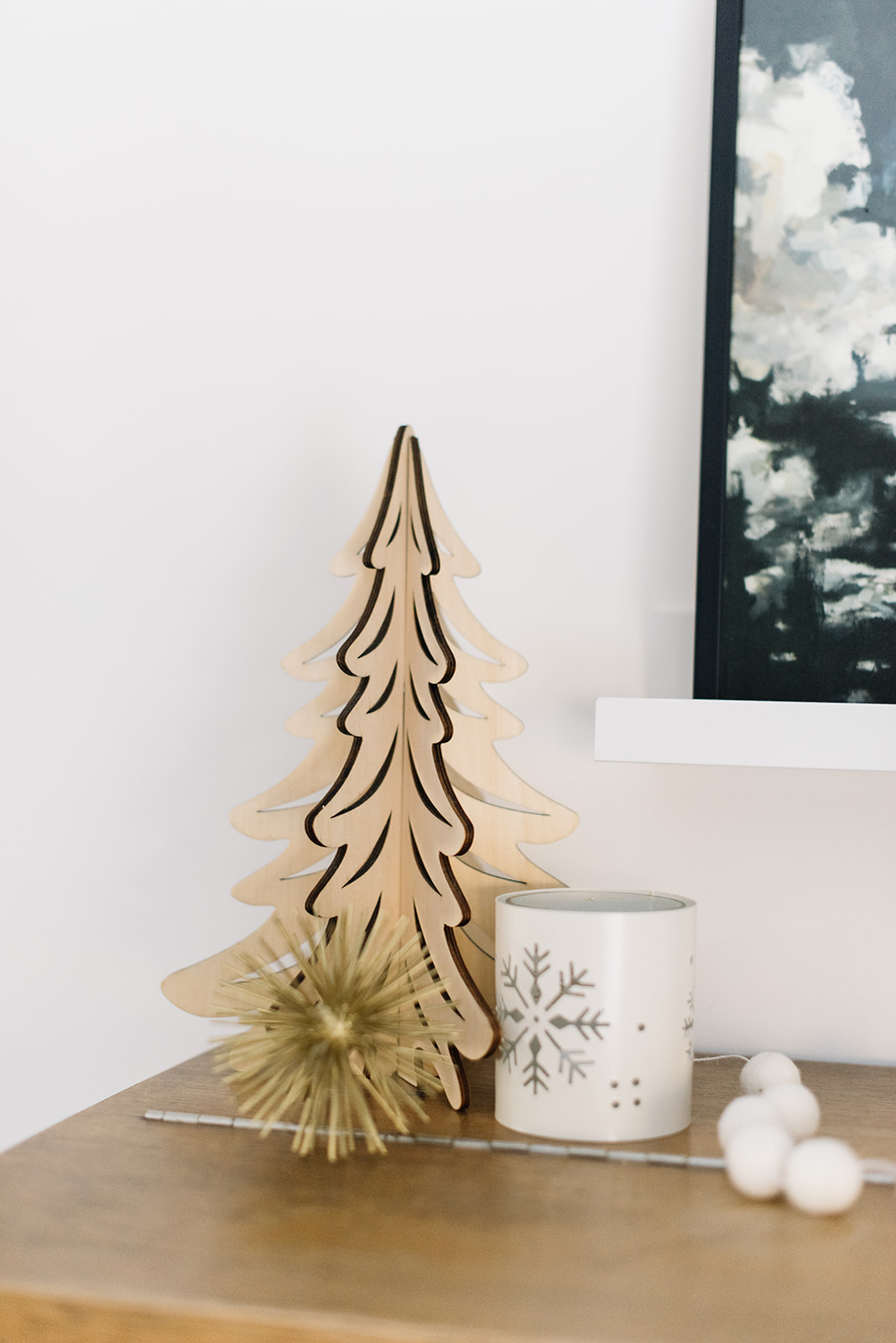 Modern Minimal Holiday Decor, neutral Christmas decor