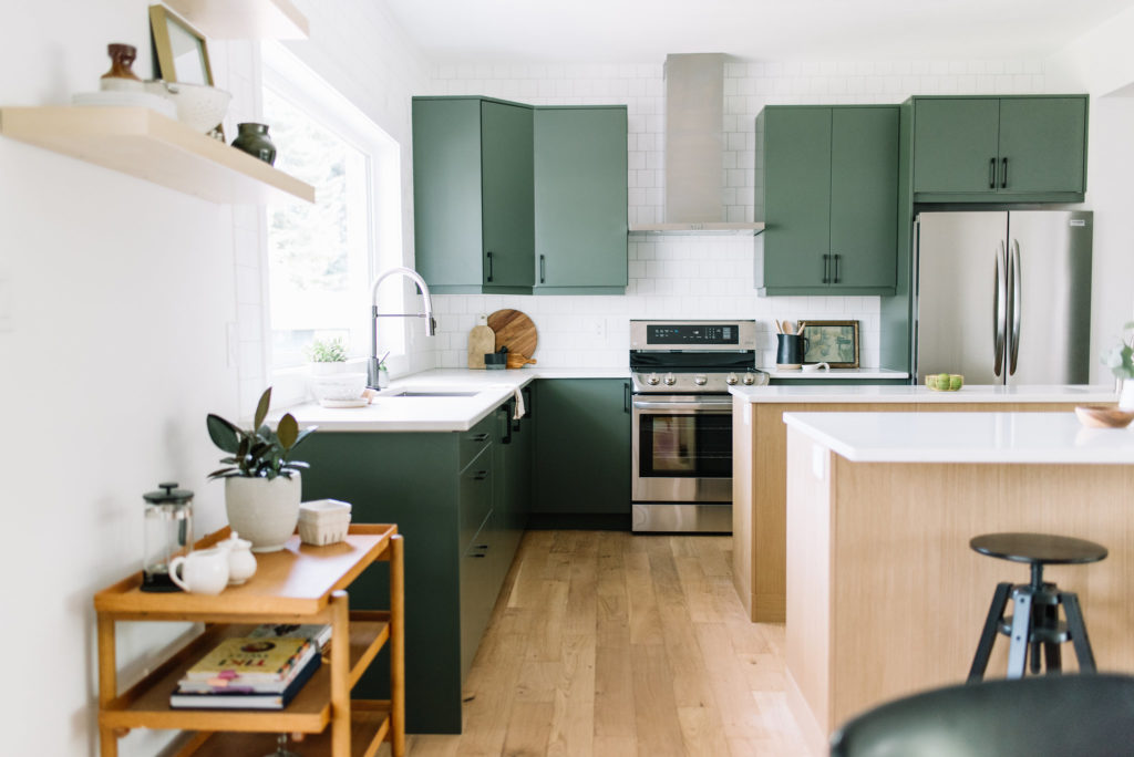 Before and After The Lady Laurier, kitchen design, green kitchen