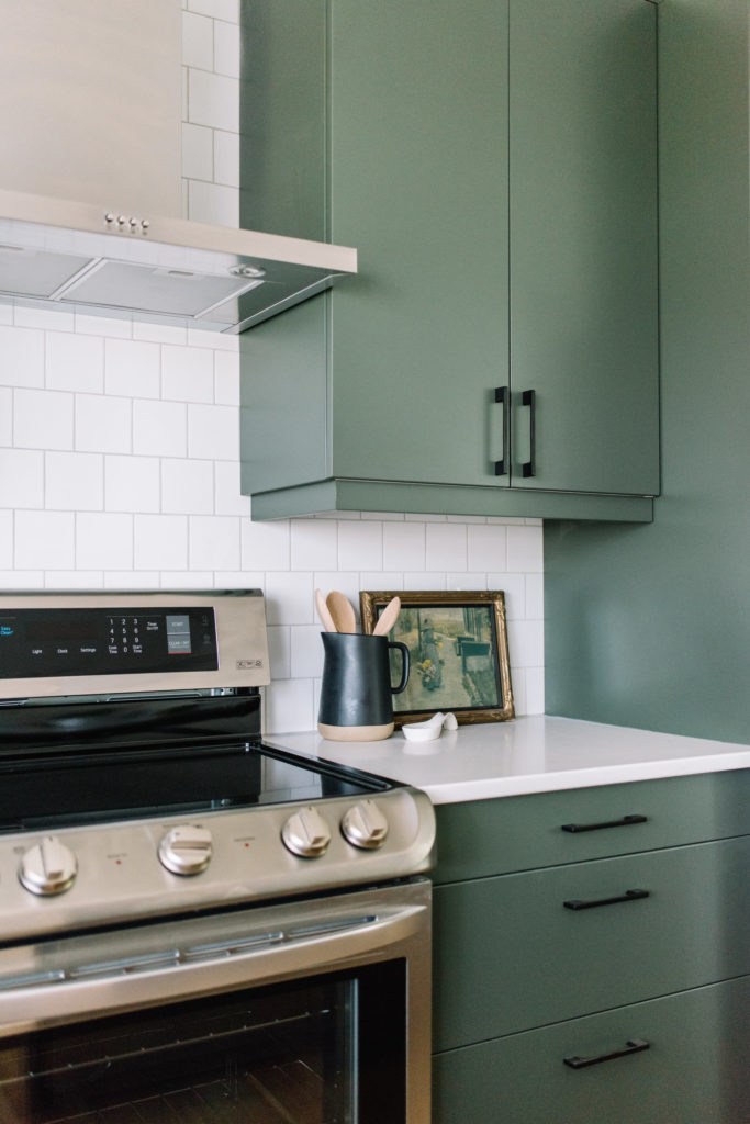 Before and After The Lady Laurier, kitchen design, green kitchen