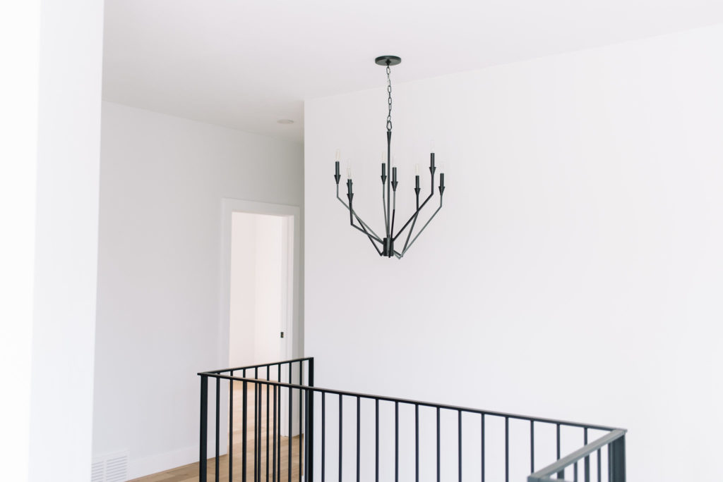 Before and After The Lady Laurier, landing, staircase design, staircase chandelier