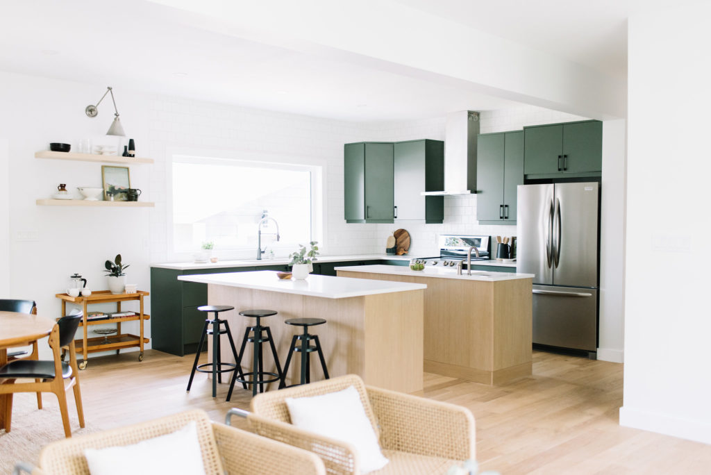 Before and After The Lady Laurier, kitchen design, green kitchen