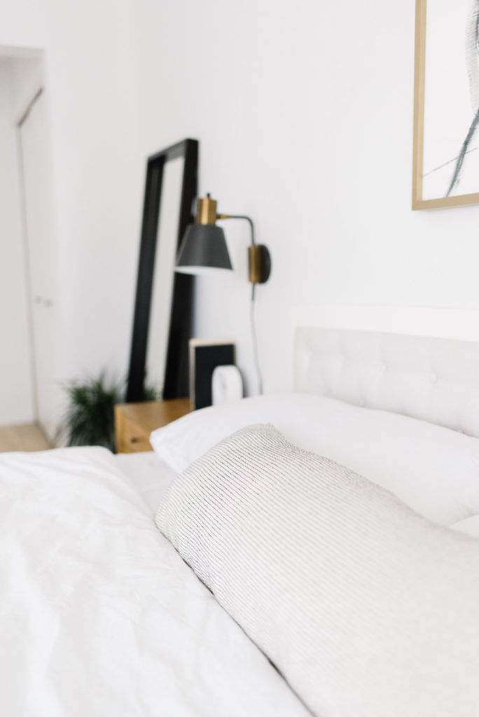 minimalist bedroom, bedroom refresh, master bedroom design, king bed pillow