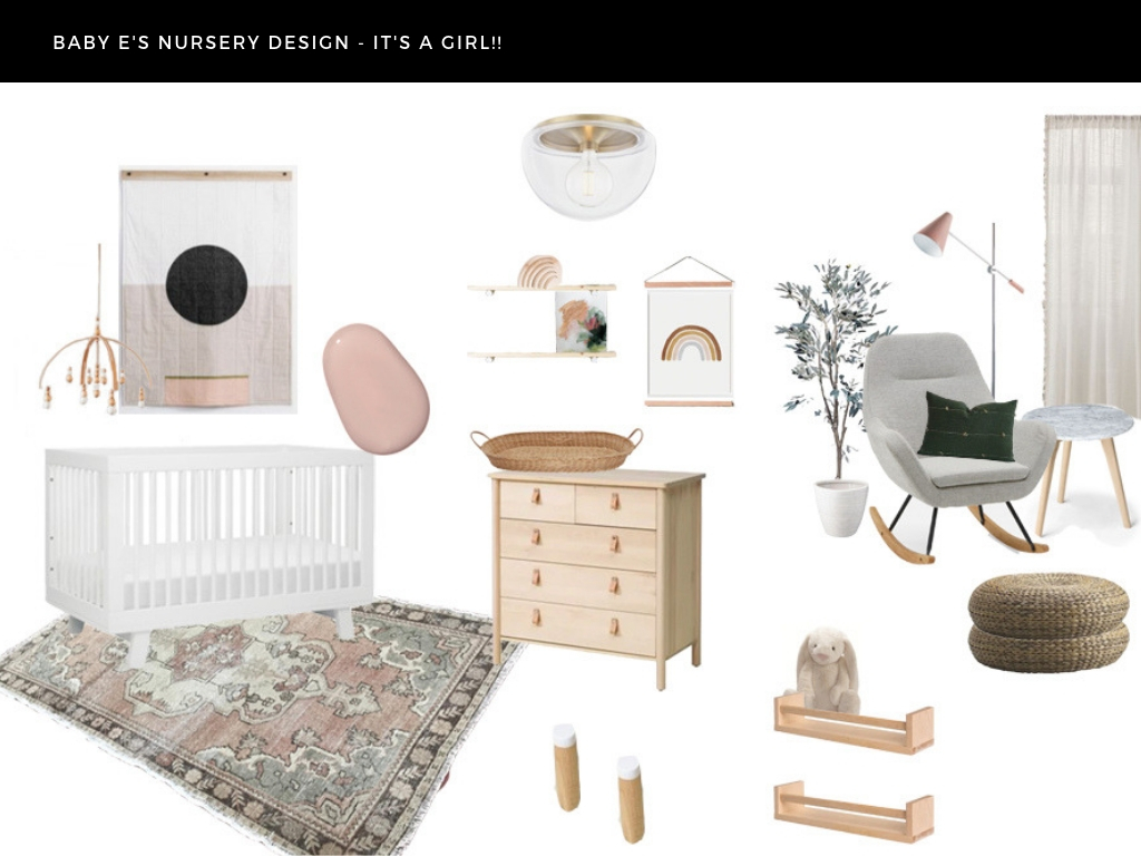 baby nursery design, baby girl's nursery design, neutral nursery design