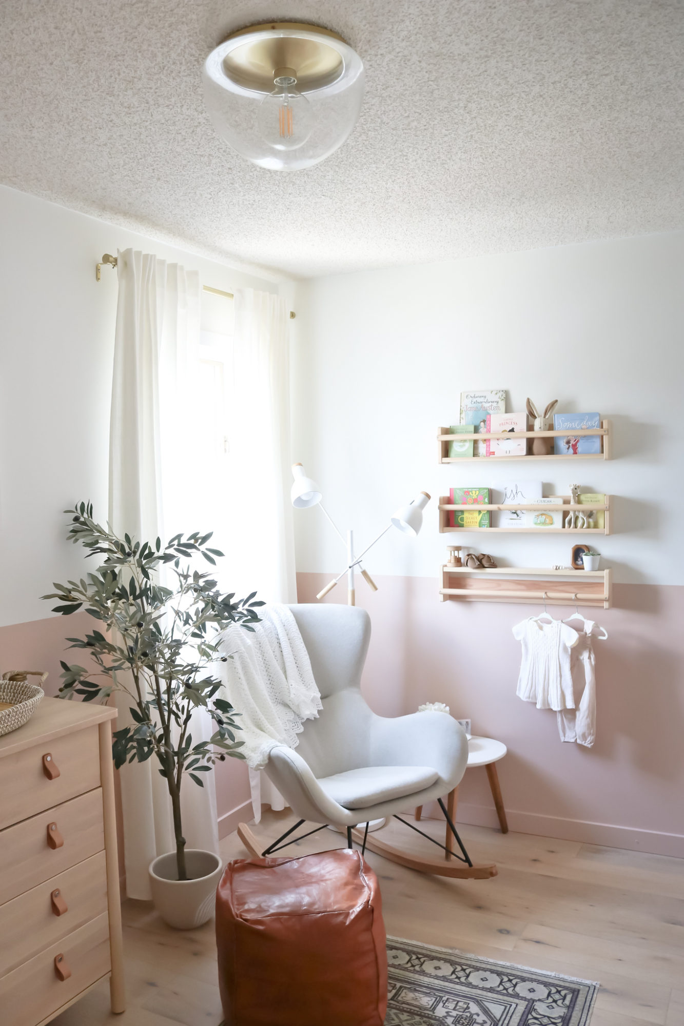 baby girl nursery, nursery reveal, pink nursery, modern baby nursery