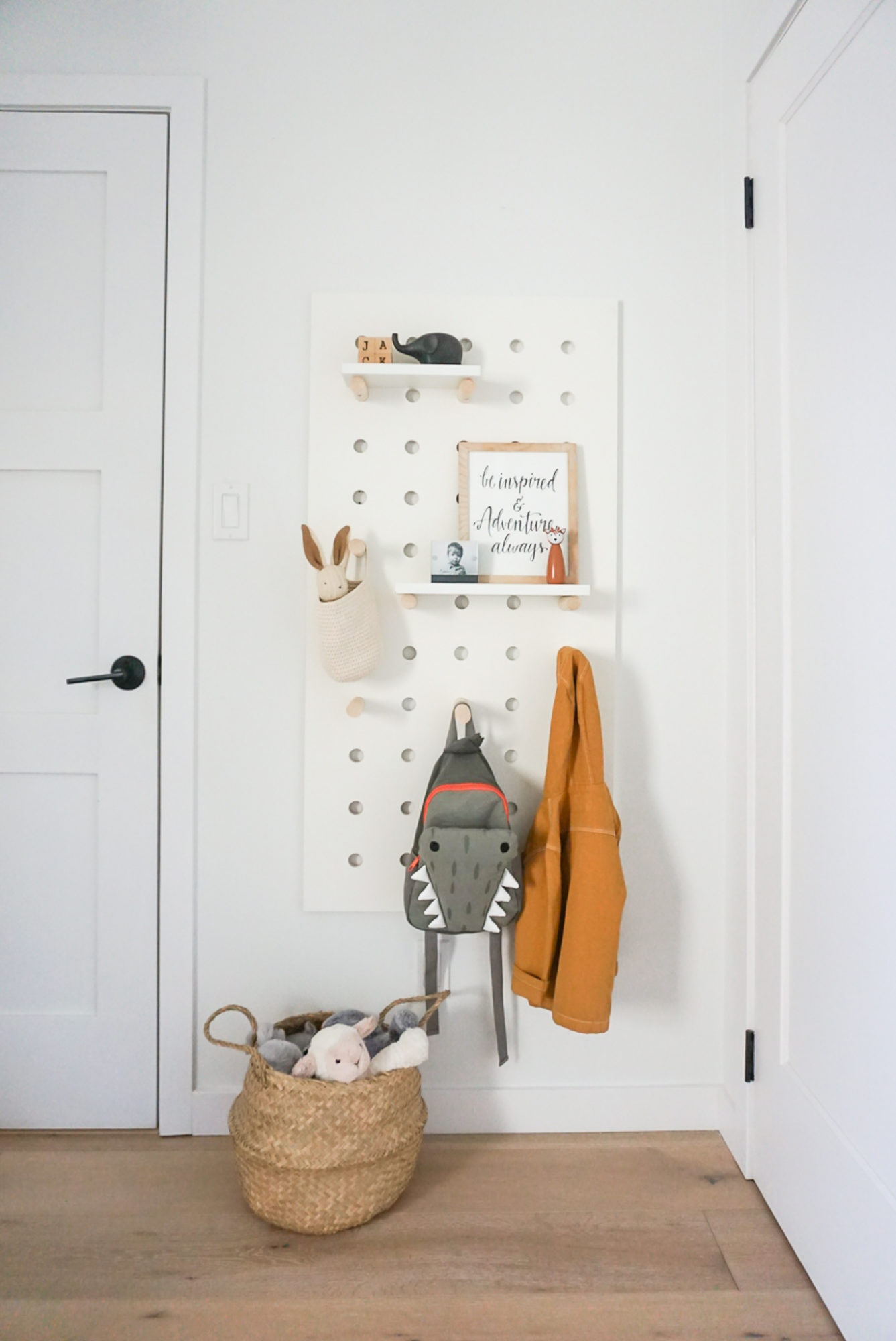 big kid bedroom, kids bedroom design, kids bedroom decor, before and after, DIY pegboard