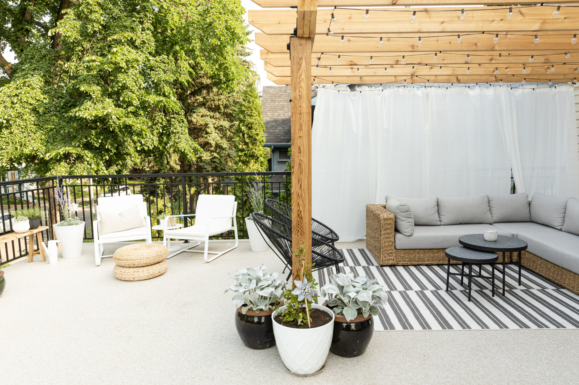 outdoor design, outdoor furniture, rooftop patio design, rooftop deck design, Hauser, Article