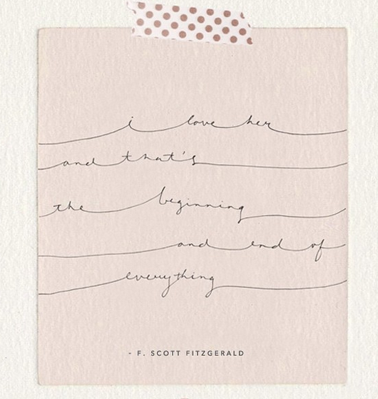 F Scott Fitzgerald Quote