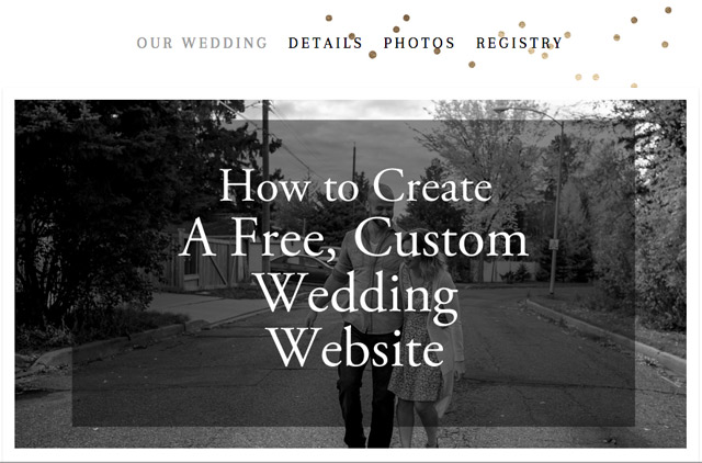 custom wedding website