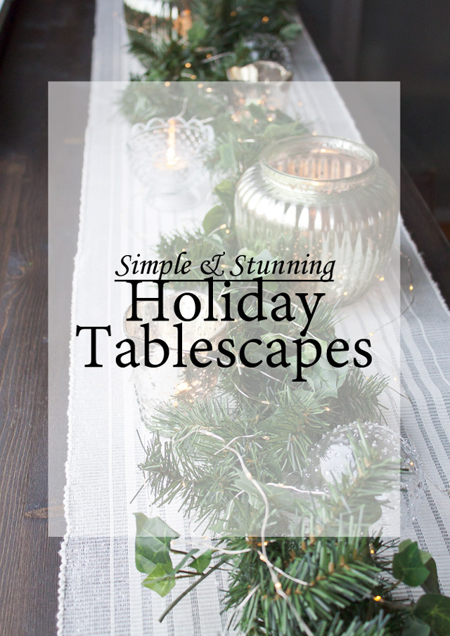 holiday tablescapes