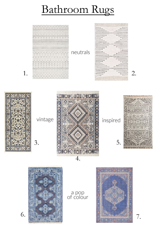 bathroom rugs