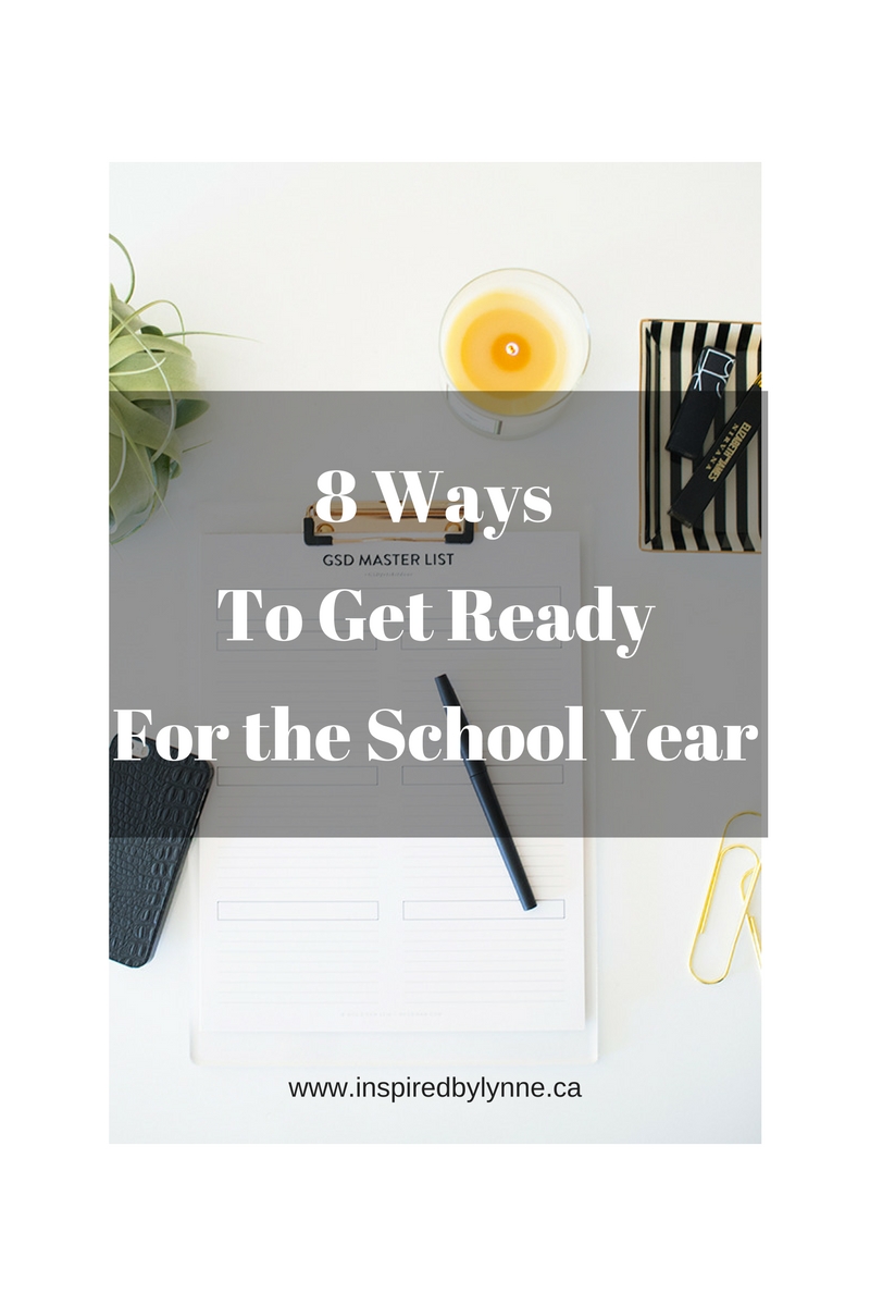 ways to get ready for the school year