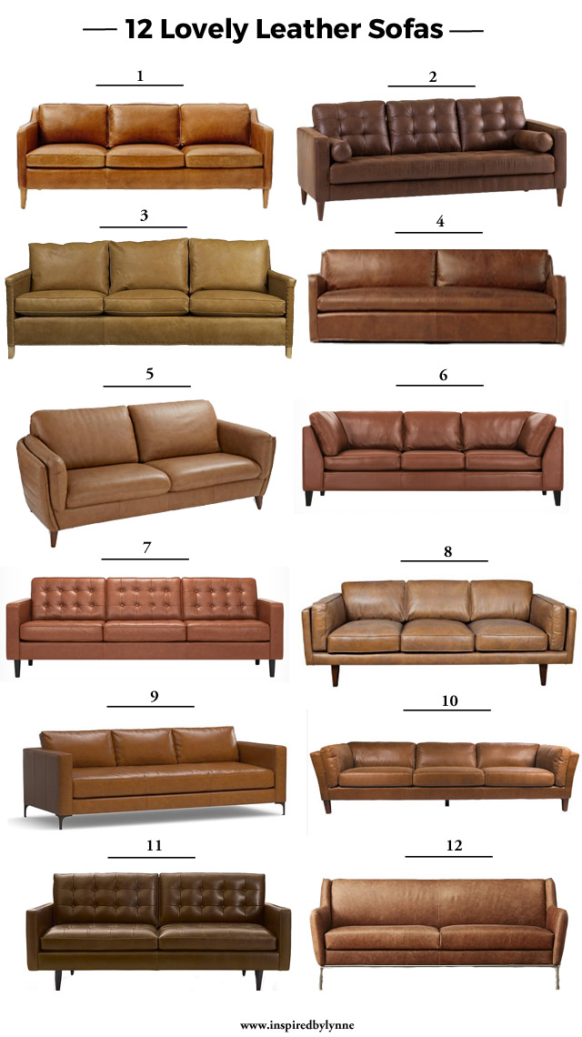 12 Lovely Leather Sofas Kristina Lynne, Pottery Barn Leather Sofa Reviews