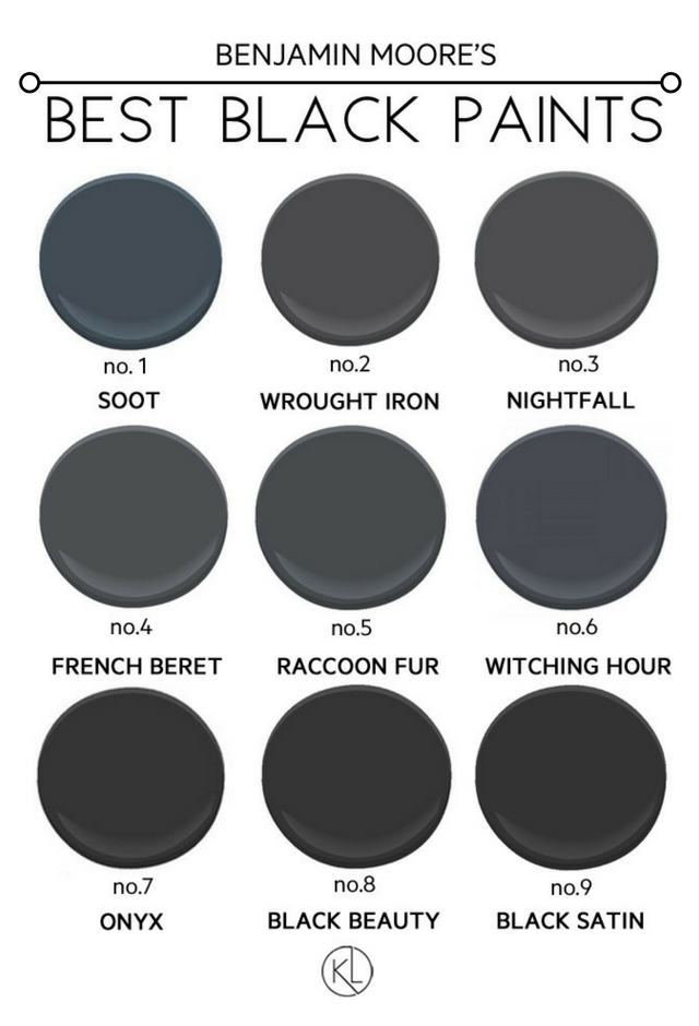 The Best Black Paint Colours For Any Room - Kristina Lynne