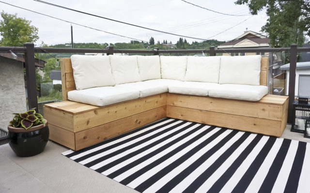 Diy Outdoor Sectional Kristina Lynne, Build Patio Furniture Sectional