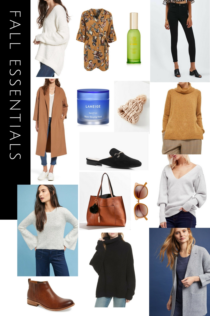 Fall essentials, fall fashion, fall 2017 must haves