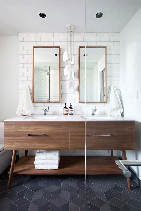 Mid Century Modern Bathroom Design, Mid Century Modern Vanity Canada