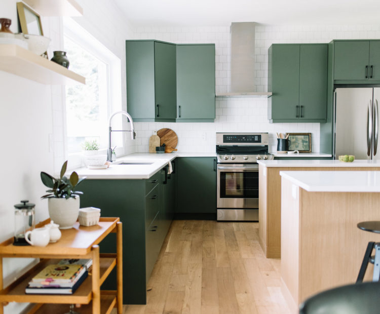 Before and After The Lady Laurier, kitchen design, green kitchen