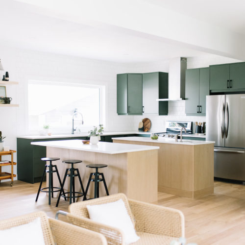 Before and After The Lady Laurier, kitchen design, green kitchen