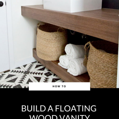 DIY floating vanity, floating vanity how to